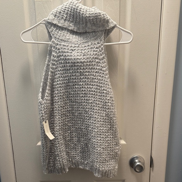 Pilcro Heather Gray Cowl Neck Sweater - Picture 4 of 5